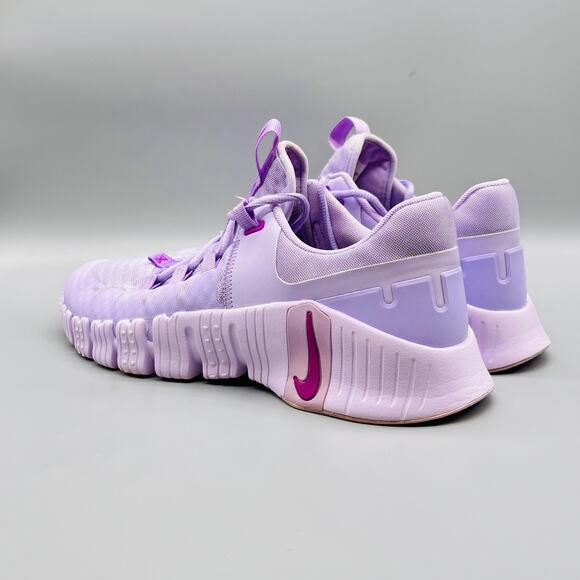 Nike Shoes Womens 11.5 Purple Free Metcon 5 Lace Up Training Athletic Sneakers - Picture 5 of 10